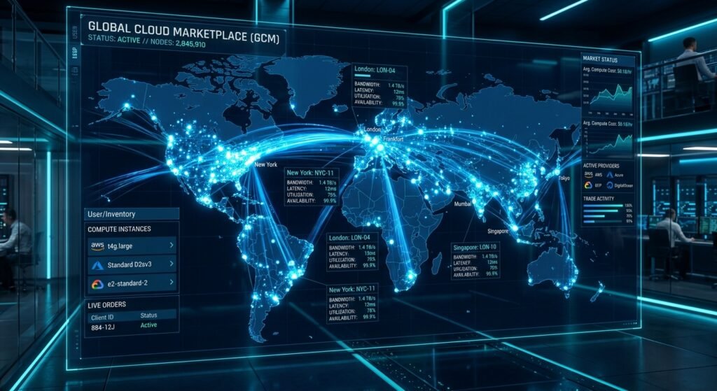 Akash decentralized cloud computing and GPU marketplace dashboard.
