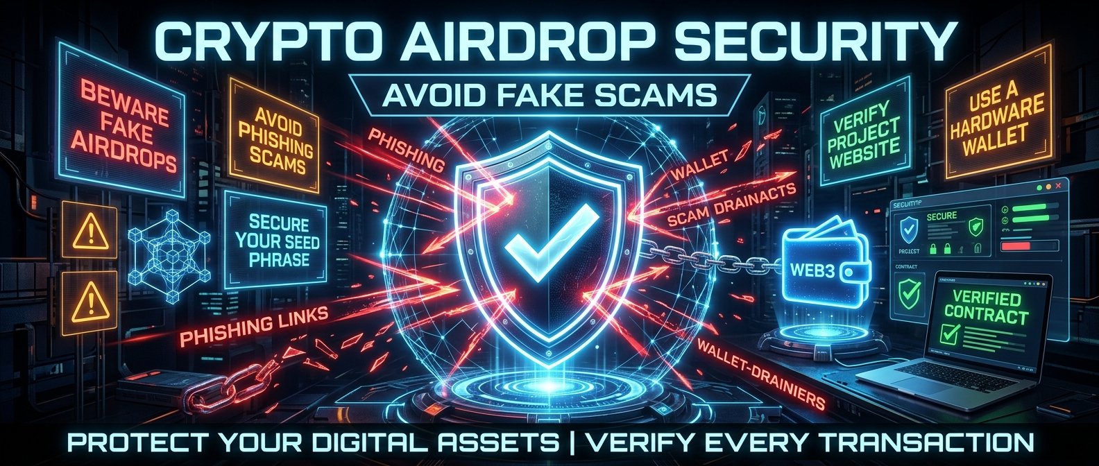 How to Avoid Fake and Scam Crypto Airdrops Feature Banner